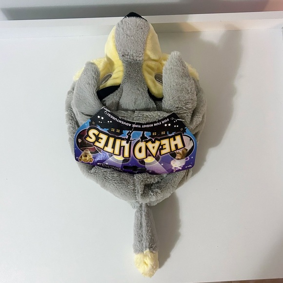 NWT- Wolf Hat Night Eyes LED Novelty Headlamp Kids Children’s Fun - Picture 5 of 15